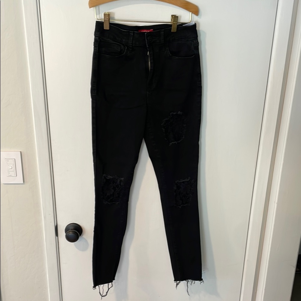 Guess Black Skinny Jeans High-Rise Stretch